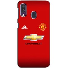 Силиконовые Чехлы принт Футбол на Samsung Galaxy A40 2019 (A405F) (Man United)