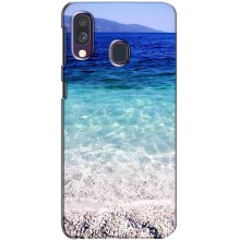 Силіконовий чохол з КАРТИНКАМИ літо для Samsung Galaxy A40 2019 (A405F) (AlphaPrint) (Море)
