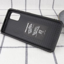 Ударопрочный чехол GETMAN Serge Ring for Magnet для Samsung Galaxy A41 – Черный