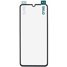 Гибкое защитное стекло SKLO Nano (тех.пак) для Samsung Galaxy A41 – Черный