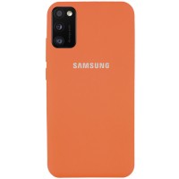 Чехол Silicone Cover Full Protective (AA) для Samsung Galaxy A41 – Оранжевый