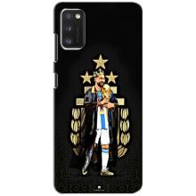Чехлы для Samsung Galaxy A41 (A415) (Leo чемпион) (AlphaPrint) (Месси Король)