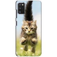 Чехлы с Котиками для Samsung Galaxy A41 (A415) (VPrint) (Прыжок кота)