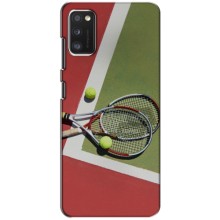 Чехлы с принтом Спортивная тематика для Samsung Galaxy A41 (A415) – Ракетки теннис