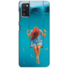 Чехол Стильные девушки на Samsung Galaxy A41 (A415) – Девушка на качели