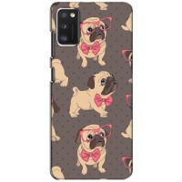 Чехол (ТПУ) Милые собачки для Samsung Galaxy A41 (A415) – Собачки Мопсики