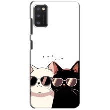 Чехол с рисунком кот на Samsung Galaxy A41 (A415) – Коты в очках