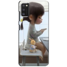 Дівчачий Чохол для Samsung Galaxy A41 (A415) (ДІвчина з іграшкою)