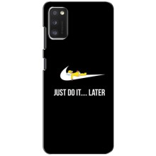 Силиконовый Чехол на Samsung Galaxy A41 (A415) с картинкой Nike – Later