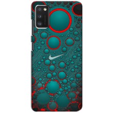 Силиконовый Чехол на Samsung Galaxy A41 (A415) с картинкой Nike (Найк зеленый)