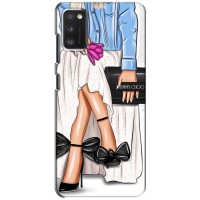 Силиконовый Чехол на Samsung Galaxy A41 (A415) с картинкой Стильных Девушек (Мода)