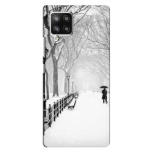 Чехлы на Новый Год Samsung Galaxy A42 – Снегом замело