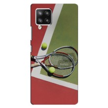 Чохли з прінтом Спортивна тематика для Samsung Galaxy A42 – Ракетки теніс