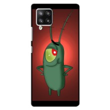 Чехол с картинкой "Одноглазый Планктон" на Samsung Galaxy A42 (Стильный Планктон)