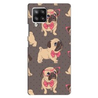 Чехол (ТПУ) Милые собачки для Samsung Galaxy A42 – Собачки Мопсики