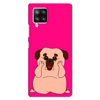 Чехол (ТПУ) Милые собачки для Samsung Galaxy A42 – Веселый Мопсик