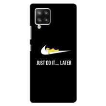 Силиконовый Чехол на Samsung Galaxy A42 с картинкой Nike – Later