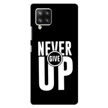 Силиконовый Чехол на Samsung Galaxy A42 с картинкой Nike – Never Give UP