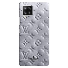 Текстурний Чохол Louis Vuitton для Самсунг А42 – Білий ЛВ
