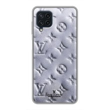 Текстурний Чохол Louis Vuitton для Самсунг А42 – Білий ЛВ