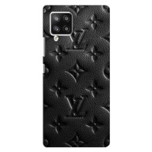 Текстурный Чехол Louis Vuitton для Самсунг А42 – Черный ЛВ
