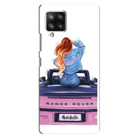 Силіконовый Чохол на Samsung Galaxy A42 з картинкой Модных девушек – Дівчина на машині
