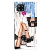 Силиконовый Чехол на Samsung Galaxy A42 с картинкой Стильных Девушек (Мода)