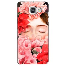 Чехлы (ART) Цветы на Samsung Galaxy A5 2016 / A5100 / A510F (VPrint) (Глаза в цветах)