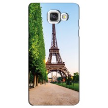 Чехол Эйфелева Башня для Samsung Galaxy A5 2016 / A5100 / A510F - (AlphaPrint) (Дорога в Париж)