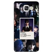 Чехлы Венсдей на Samsung Galaxy A5 2016 / A5100 / A510F Уэнсдей (AlphaPrint) (коллаж Уэнздей)