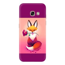 Чехлы с картинкой Лисички для Samsung Galaxy A5 2017 / A520 / A520F (VPrint) (Лисичка с розочкой)