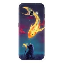 Чехол на тематику: Коты для Samsung Galaxy A5 2017 / A520 / A520F (Встреча)