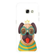 Бампер для Samsung Galaxy A5 2017 / A520 / A520F с картинкой "Песики" – Собака Король
