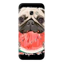 Чохол (ТПУ) Милі песики для Samsung Galaxy A5 2017 / A520 / A520F (Смішний Мопс)