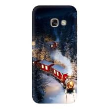 Силиконовый бампер на рождество для Samsung Galaxy A5 2017 / A520 / A520F (Поезд)