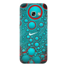 Силиконовый Чехол на Samsung Galaxy A5 2017 / A520 / A520F с картинкой Nike – Найк зеленый