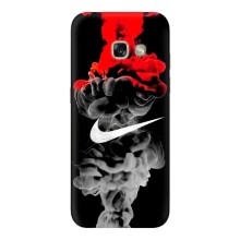 Силиконовый Чехол на Samsung Galaxy A5 2017 / A520 / A520F с картинкой Nike (Nike дым)