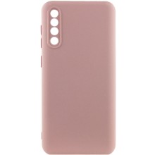 Чехол TPU GETMAN Liquid Silk Full Camera для Samsung Galaxy A50 (A505F) / A50s / A30s (Розовый)