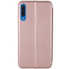 Кожаный чехол-книжка Classy для Samsung Galaxy A50 (A505F) / A50s / A30s – Rose Gold