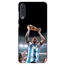 Чехлы Лео Месси Аргентина для Samsung Galaxy A50 2019 (A505F) (Счастливый Месси)