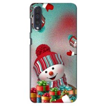 Чехлы на Новый Год Samsung Galaxy A50 2019 (A505F) – Снеговик в шапке
