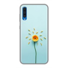 Чехлы с Цветами для Samsung Galaxy A50 2019 (A505F) (VPrint) (Желтый цветок)