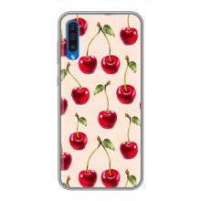 Чехлы с Фруктами для Samsung Galaxy A50 2019 (A505F) (VPrint) (Вишня)