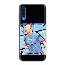 Чехлы с футболистом Ерлинг Холанд для Samsung Galaxy A50 2019 (A505F) (AlphaPrint) (гол Эрлинг Холланд)
