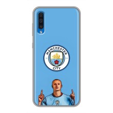 Чехлы с футболистом Ерлинг Холанд для Samsung Galaxy A50 2019 (A505F) (AlphaPrint) (Холанд Манчестер Сити)