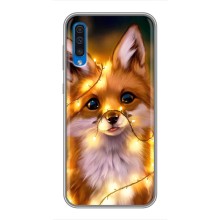 Чехлы с картинкой Лисички для Samsung Galaxy A50 2019 (A505F) (VPrint) (Лисичка в гирляндах)