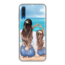 Чехол с печатью для Samsung Galaxy A50 2019 (A505F) - (Мама с ребенком) (AlphaPrint) – Мама с доченькой