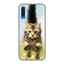 Чехлы с Котиками для Samsung Galaxy A50 2019 (A505F) (VPrint) (Прыжок кота)