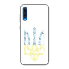 Чохли для Samsung Galaxy A50 2019 (A505F) Укр. Символіка (AlphaPrint) (Герб з букв)