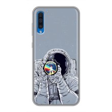 Чехол NASA для Samsung Galaxy A50 2019 (A505F) (AlphaPrint) (Космонавт фото)